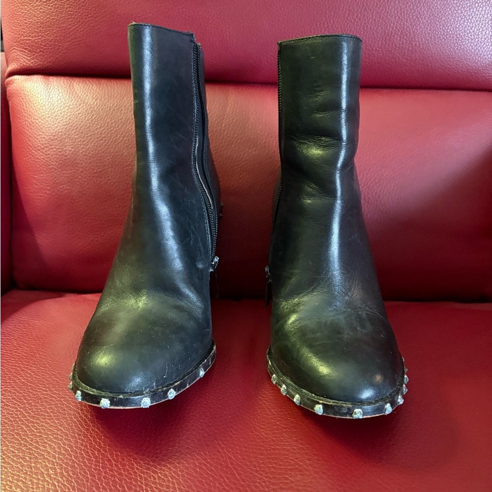Gianni Bini Black Studded Ankle Boots